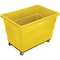 Global Industrial 20 Bushel Plastic Bulk Box Truck, Steel Chassis Base, Yellow, 50-2/5L x 34-3/5W x 35-3/5H 800316YL - alternate 2